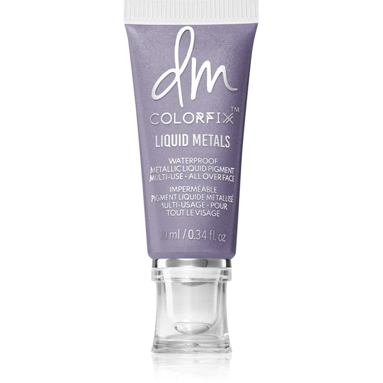 Colorfix Liquid Metals Makeup Multi-Function For Eyes, Lips And Face Color Lilac Flame 10 Ml