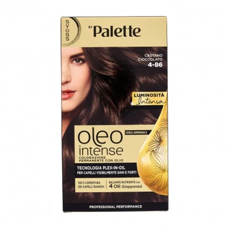 Oleo Intense Ammonia-Free Permanent Coloring with Oil Chocolate Brown 4-86