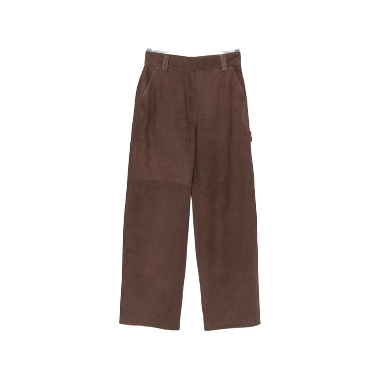 Leather Panelled Trousers