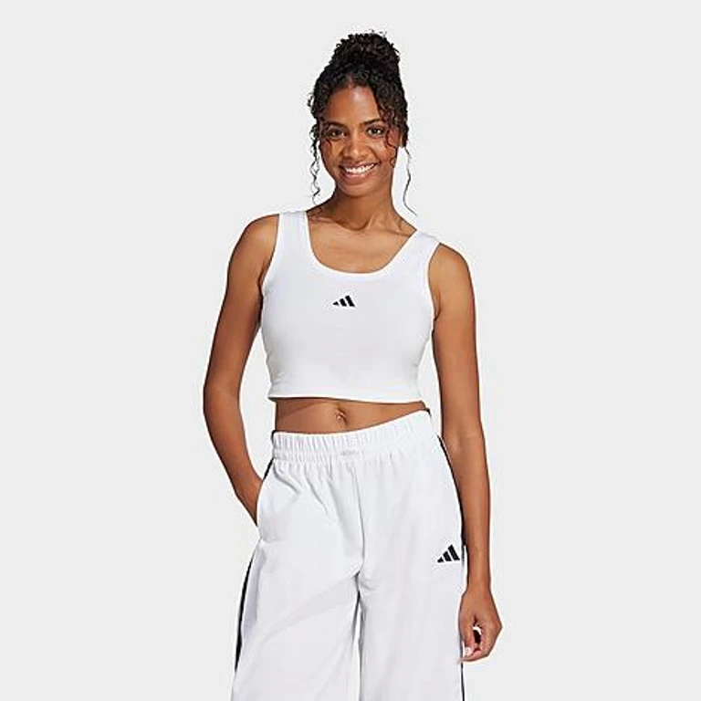 Women's Sportswear Essentials Small Logo Cotton Lifestyle Tank Top in White/Black Size: XS