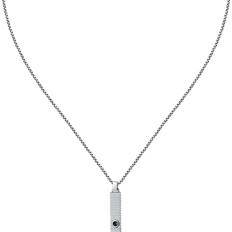 Modern Men's Necklace in Steel Urban Sabh29