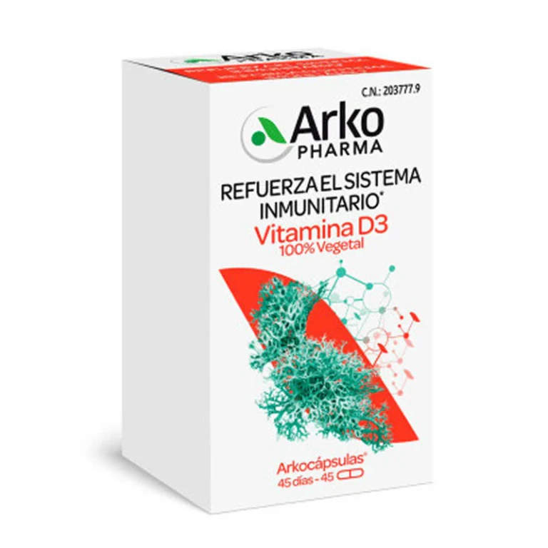 Arkocaps Vitamin D3 45 Capsules 100% Vegetable