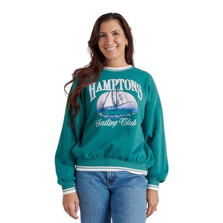 GRAPHIC SWEATSHIRT - GREEN XS:- XS, Green