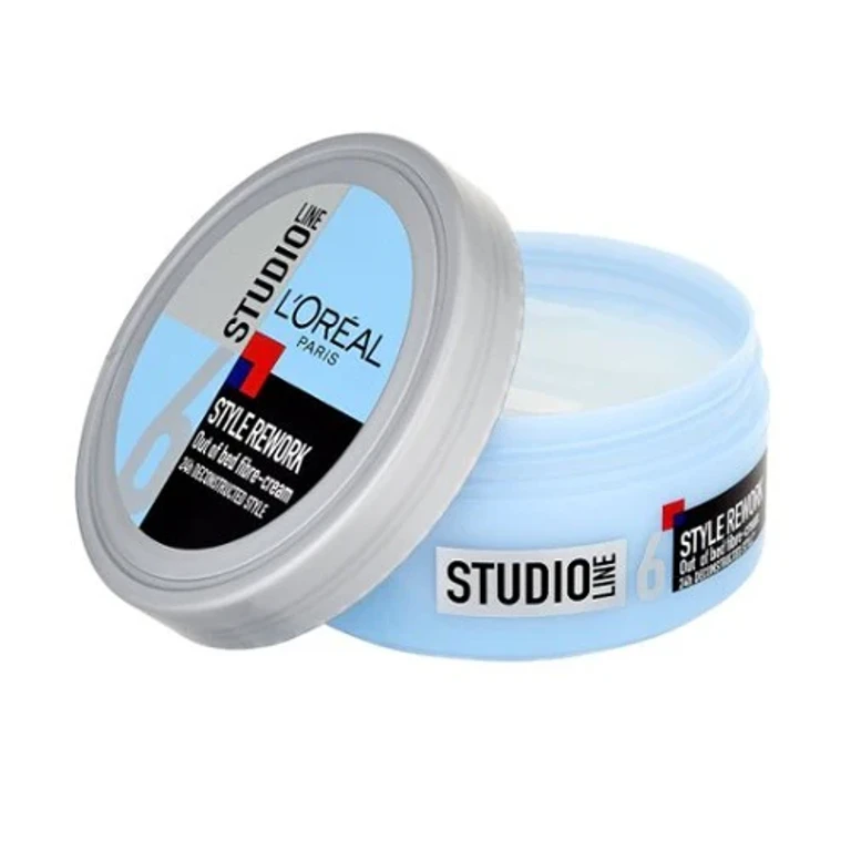 L'Oréal Paris Studio Line Fibrous Modelling Hair Cream (Crema Fibre Style Rework Out Of Bed) 150 Ml