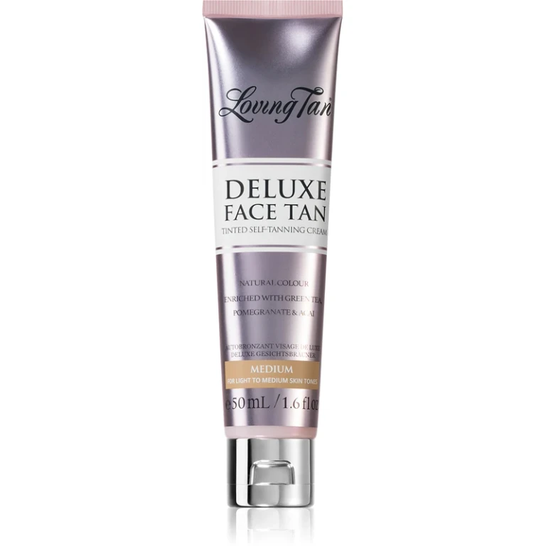 Deluxe Self-Tanning Face Cream Medium Color 50ml