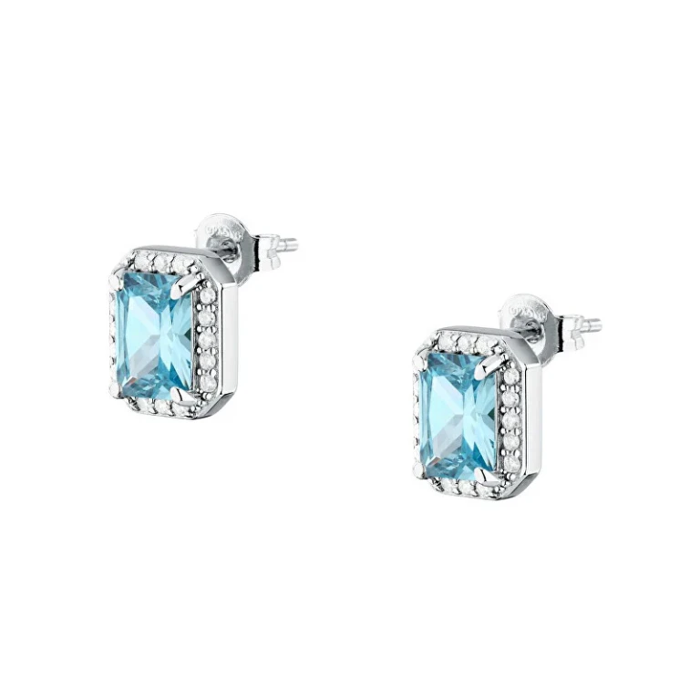 Sparkling Silver Earrings With Cubic Zirconia Tesori Saiw319