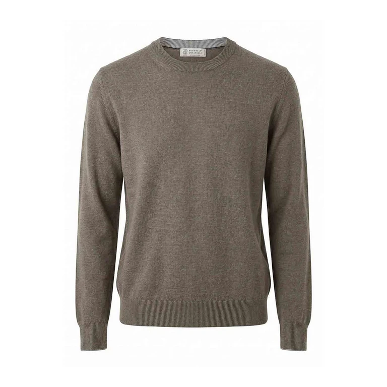 Brunello Cucinelli Pull Col Rond - Vert Foncé (M2200100CKP08)
