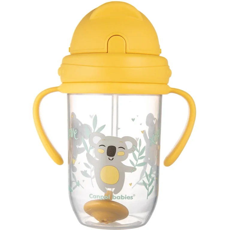Exotic Animals Cup With Straw cup with straw Yellow 270 ml