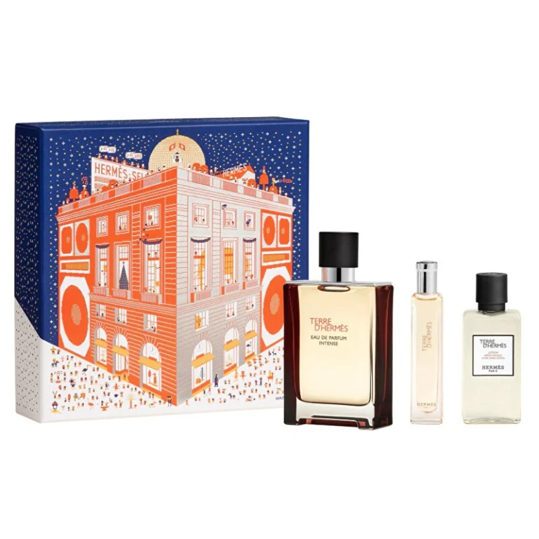 Terre D`Hermès Intense - Edp 100 Ml (Refillable) + Edp 15 Ml + Aftershave Balm 40 Ml