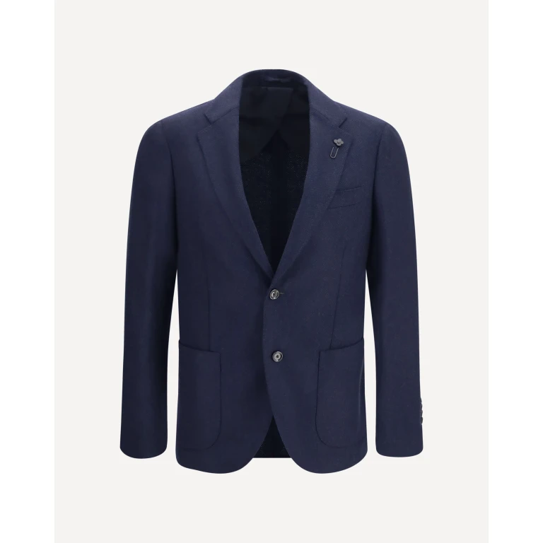 Single-breasted wool and cashmere Jacket Male 54