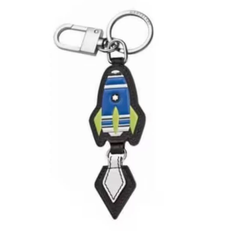 Soft Grain Rocket Leather Key Fob