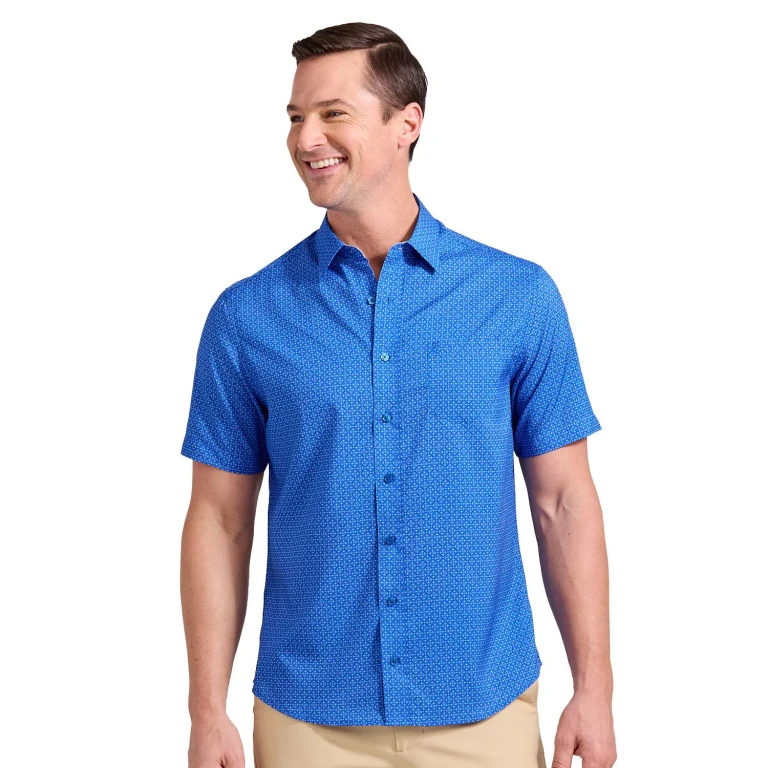 Short Sleeve Shirt Blue XL:- Blue - Online Only, XL