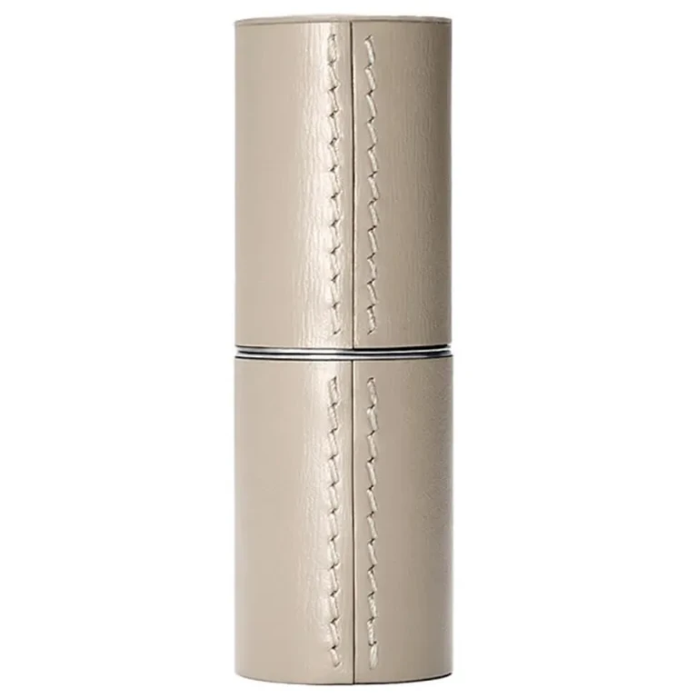 Beige leather lipstick case La Bouche Rouge