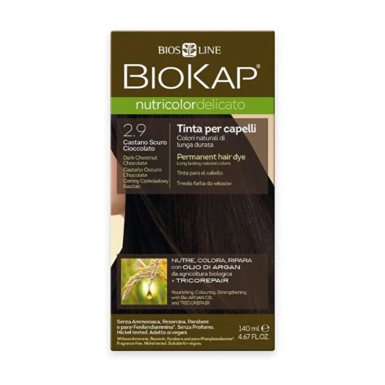 NUTRICOLOR DELICATO - Hair color - 2.90 Dark chestnut chocolate 140 ml