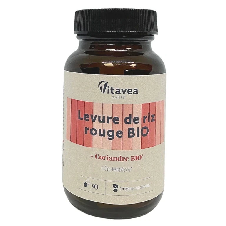 Organic Red Rice Yeast - Cholesterol - 30 capsules