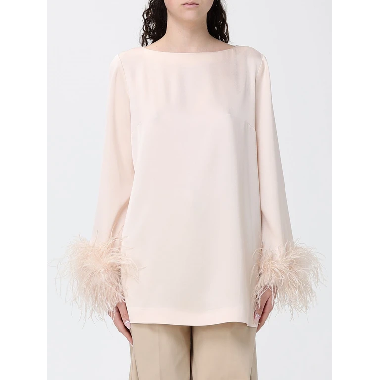 Crêpe Blouse with Feathers (261TP242407222)