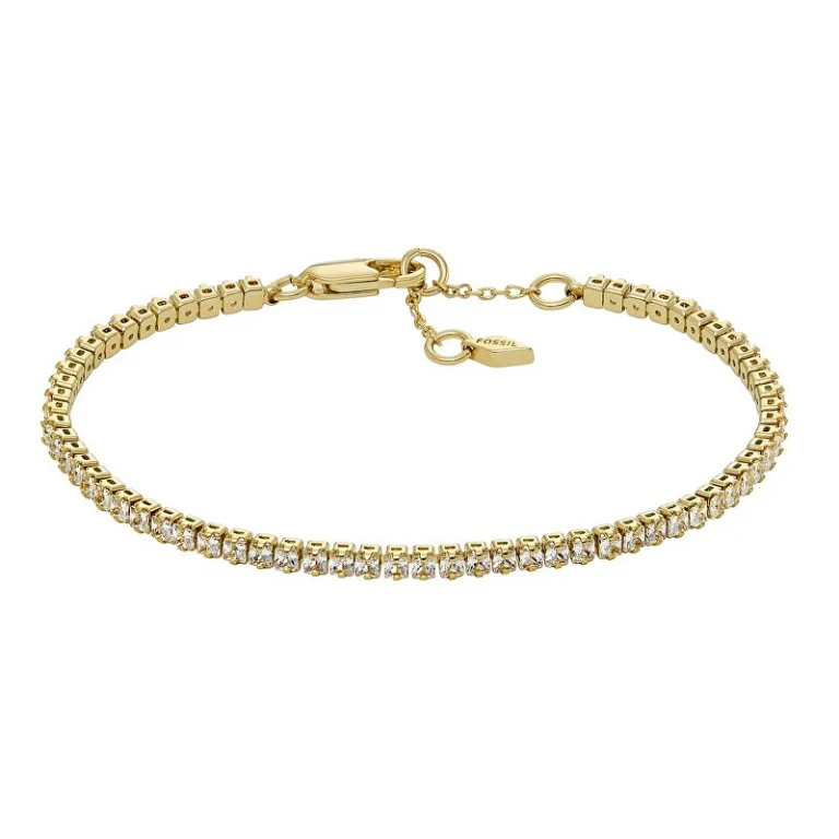 Gold-Plated Tennis Bracelet With Crystals Ellis Ja7214710