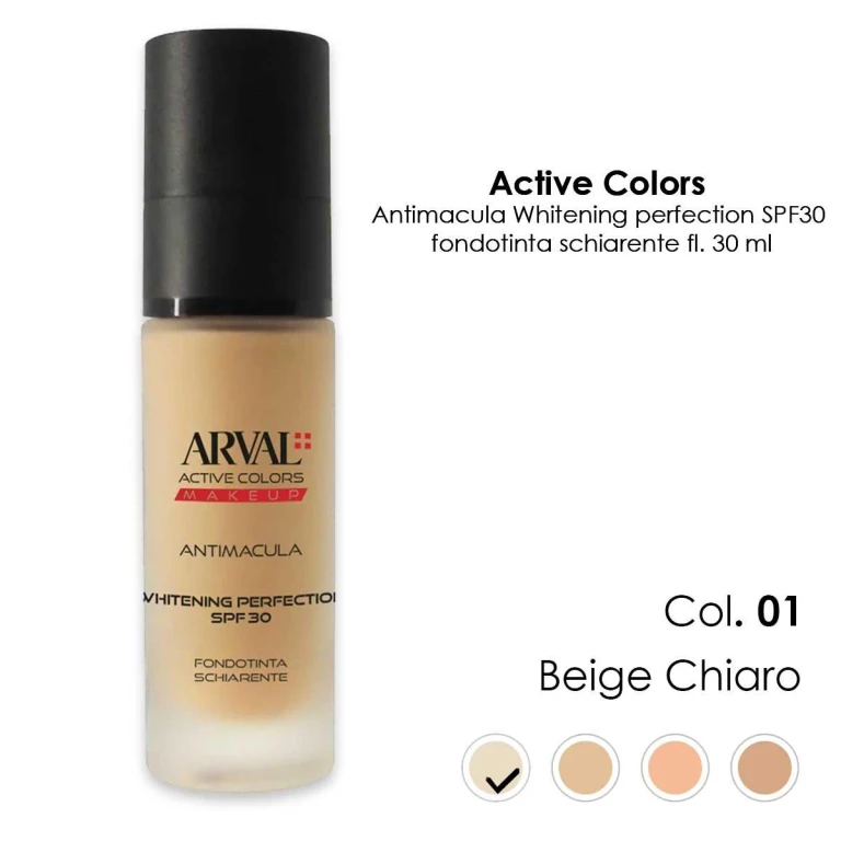 antimacula - Whitening Perfection SPF30 n. 01 - light beige brightening foundation fl 30ml