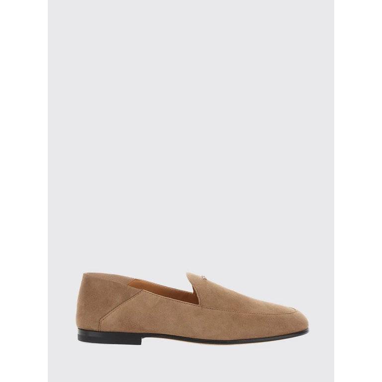 TOD'S Suede Calfskin Loafers with Metal Logo and Low Heel (XXW25M0KM30HR0C823)