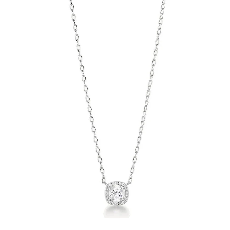 Elegante Fancy Infinite Silver Necklace White Fiw155