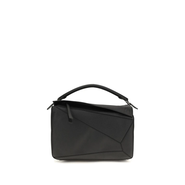 Handbag Puzzle Large Black Leather
