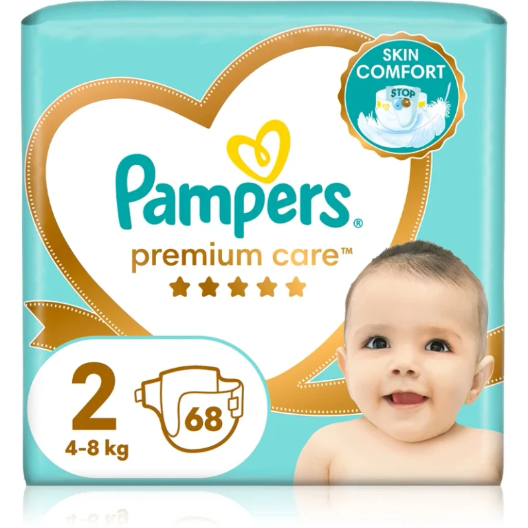 Premium Care size 2 disposable diaper 4-8 kg 68 pieces