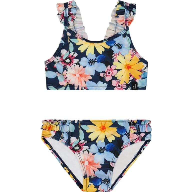 Ruffles Printed Two-Piece Swimsuit - Little Girl