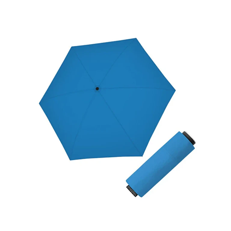 Compact Mini Fiber Folding Umbrella Electric Blue