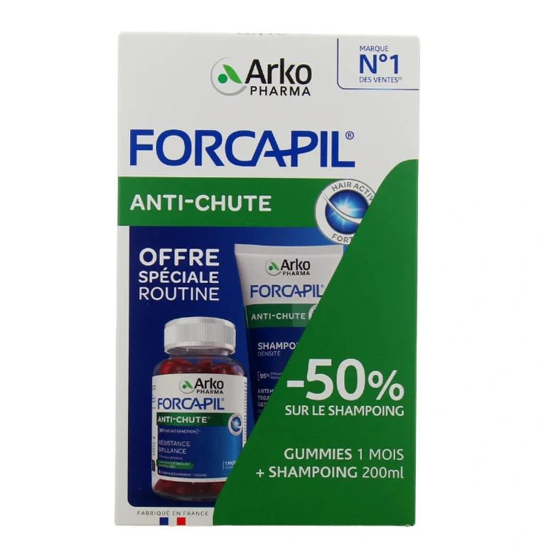 Forcapil Anti-Hair Loss 60 Candies + Shampoo 200ml