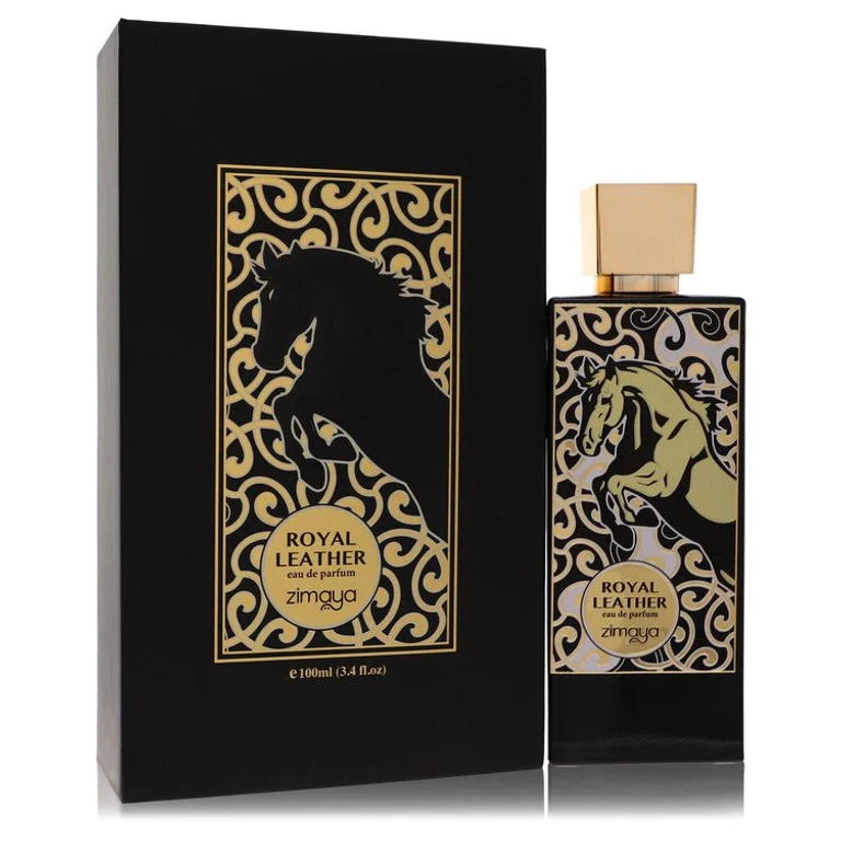 Zimaya Royal Leather by Afnan Eau De Parfum Spray (Unisex) 3.4 oz for Men