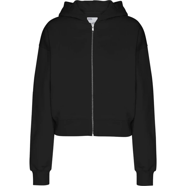 Organic Crop Zip Hood - Women's