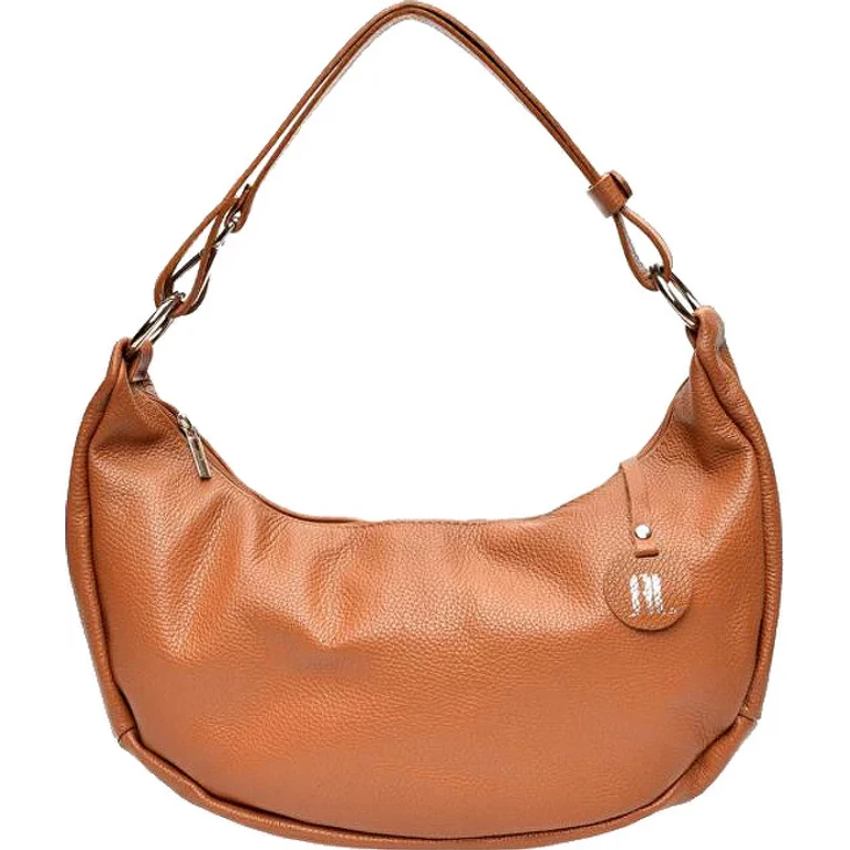 Women's Leather Handbag in Cognac Color