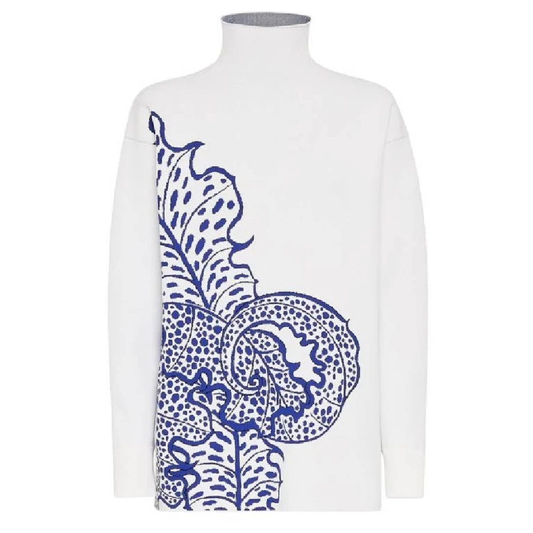 Jungle Print Turtleneck Sweater