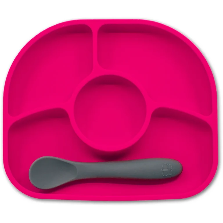 Yümi pink divided plate