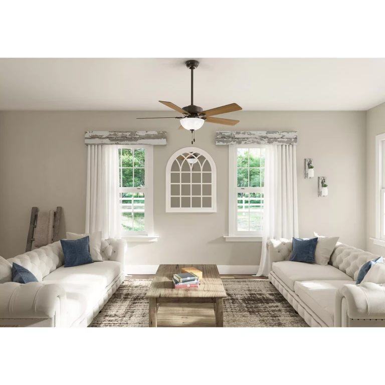 Hunter 52' Swanson Indoor Ceiling Fan with Bowl LED Light and Pull Chain - New Bronze:- New Bronze