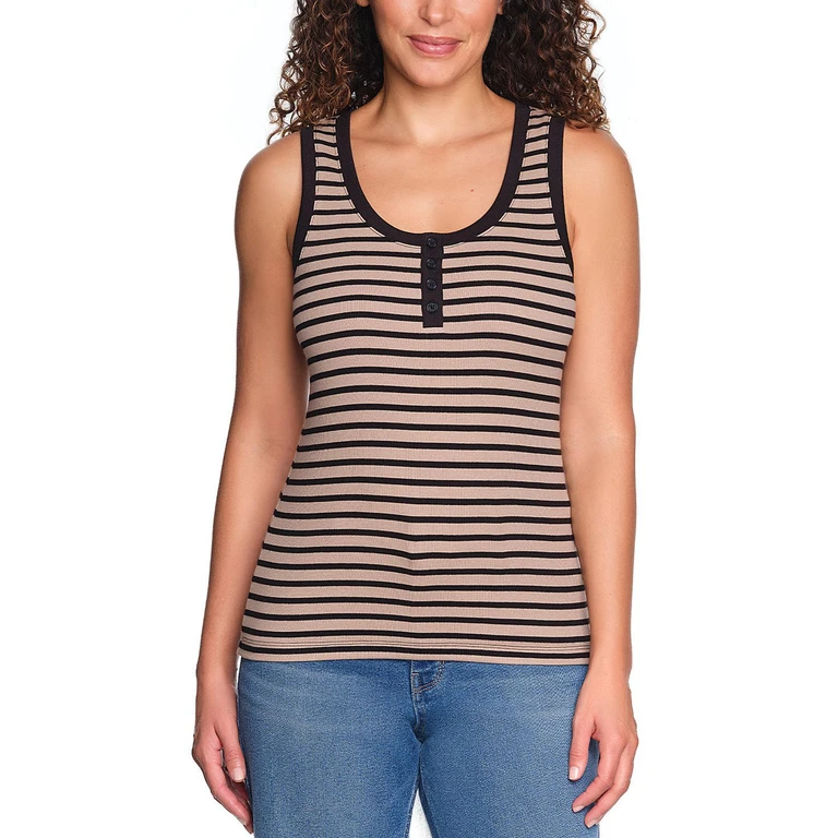 RIBBED TANK TOP - MULTI M:- Multi, M