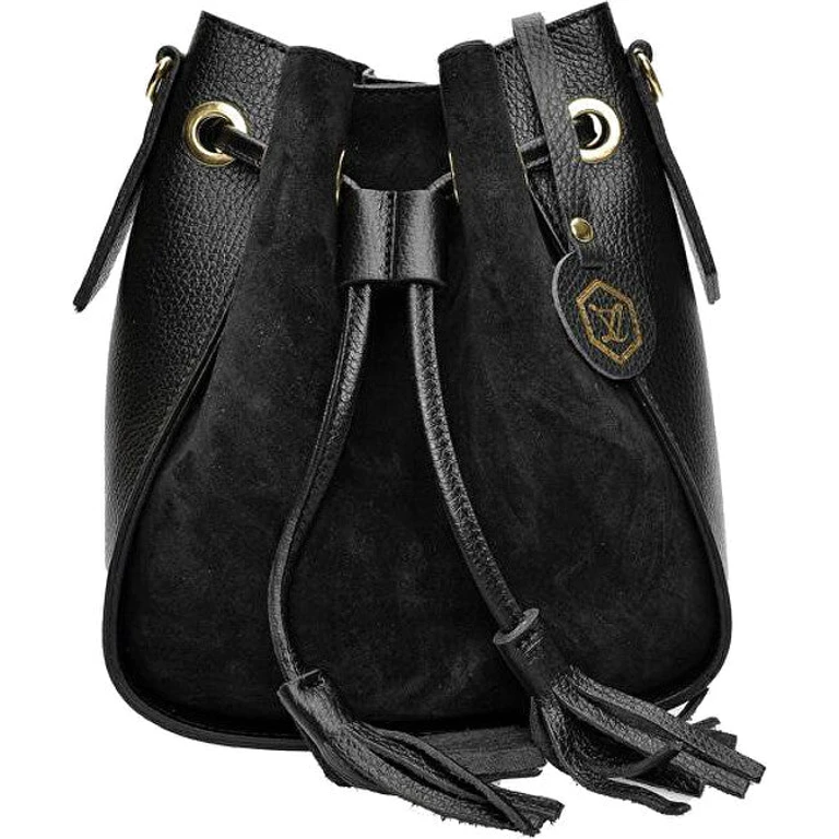 Women's Leather Handbag 8192 black