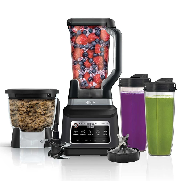 Professional Plus Kitchen System Blender and 8-Cup Food Processor with Auto-iQ