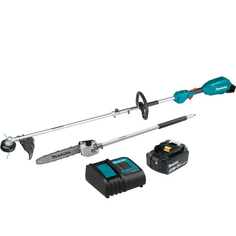 XUX02SM1X4 18V LXT Brushless Lithium-Ion Couple Shaft Power Head Kit with 13 in. String Trimmer Attachment and 10 in. Pole Saw Attachment (4 Ah)