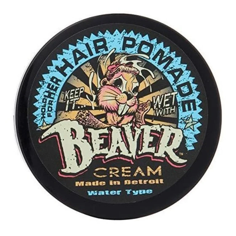 Beaver Cream Water Type Hair Styling Pomade glossy finish light to medium hold 110 g