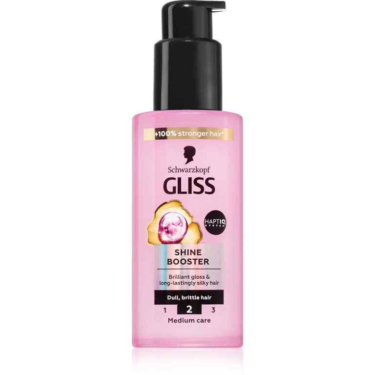 Gliss Liquid Silk leave-in serum for stronger, shinier hair Shine Booster 100 ml