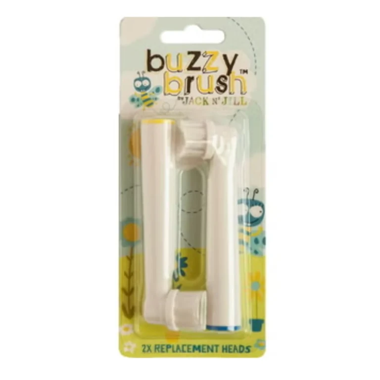 Jack n jill Buzzy Toothbrush Replacement Heads New Version 2pcs