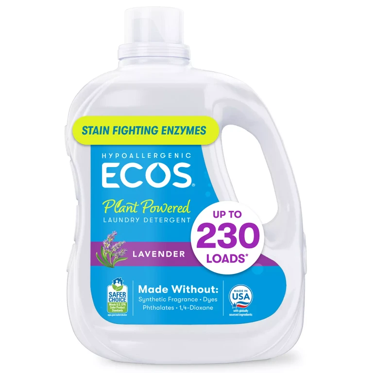 Hypoallergenic Liquid Laundry Detergent + Enzymes, Lavender Scent, 230 loads, 210 fl. oz.