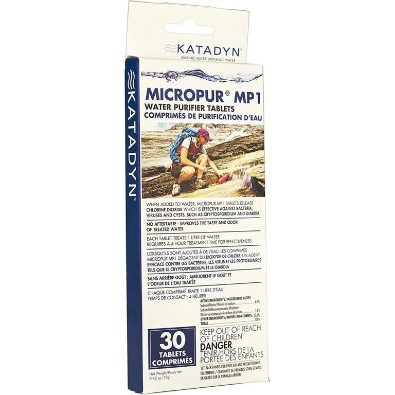 Micropur MP1 Water Purifier Tablets (Package of 30)