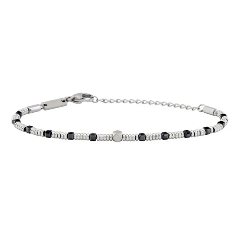 Beaded Bracelet with Black Spinel Priam Tj3649