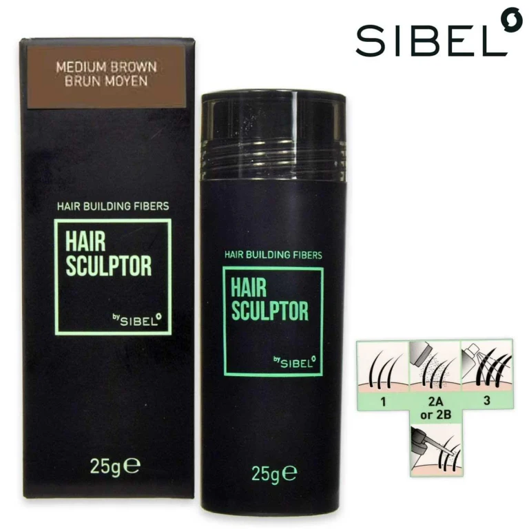 Hs Fibre For Hair Medium Brown 25 G
