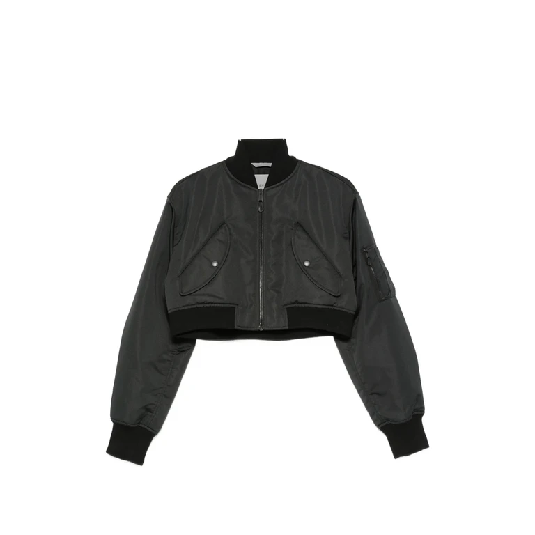 Cropped Bomber Jacket