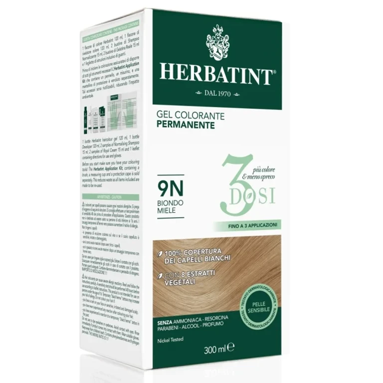 Permanent Coloring Gel 9N 3 Doses Herbatint 300ml