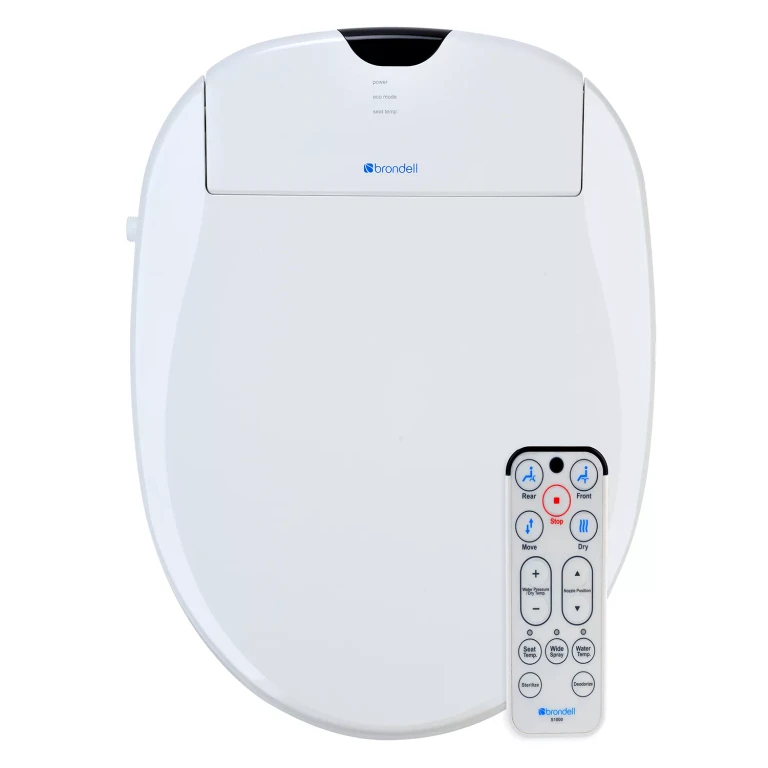 Advanced Bidet Toilet Seat with Bonus Filter-Round - White:- Round