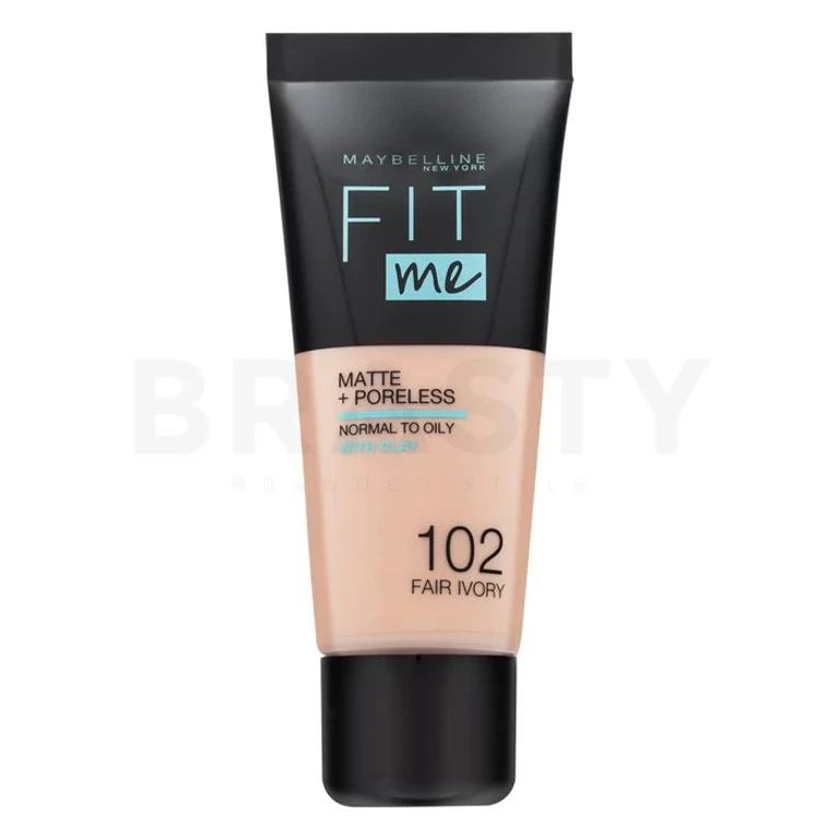 Foundation Maybelline Fit Me! Matte + Poreless 102 Fair Ivory 30 ml